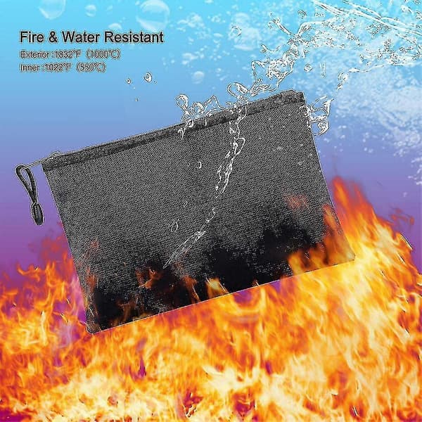 Brandsäker Dokumentmapp Brandsäker Brand- och Vattenresistent Dokumentväska