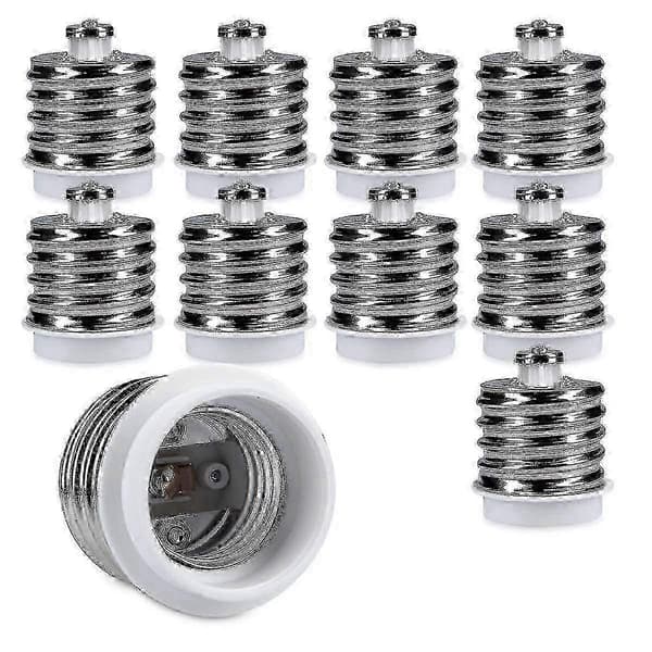10x Sovitin - 10x E40 - E27 -sovitin - E27-kantainen lampunpidinadapteri halogeeni-LED-lampulle
