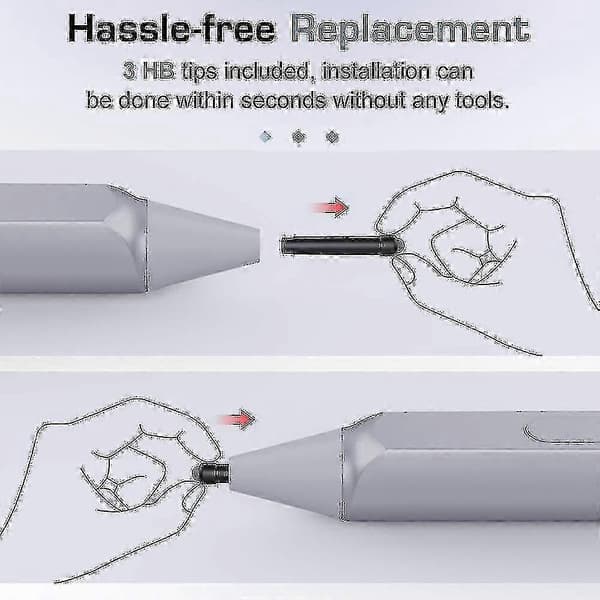 Surface Pen Spidser til Pro 4/5/6/7, 3 HB Stylus Nib Udskiftnings Refill