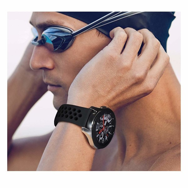 Samsung Gear S3 / Galaxy Watch 46 mm armbånd 22 mm Sort