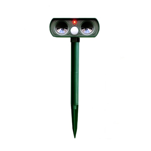 Solcellsdriven musavvisare (LED Blinkande Uppgraderad Version) Gräsgrön