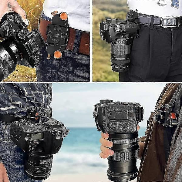 Snabbkopplingsbälte för DSLR-kamera, orange modell D-583-A