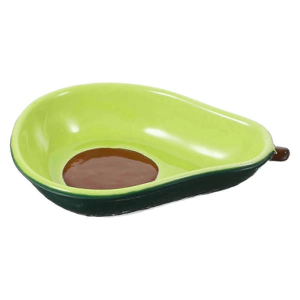 Keramiske avocadofade, perfekte til fester og sammenkomster, grønne Green