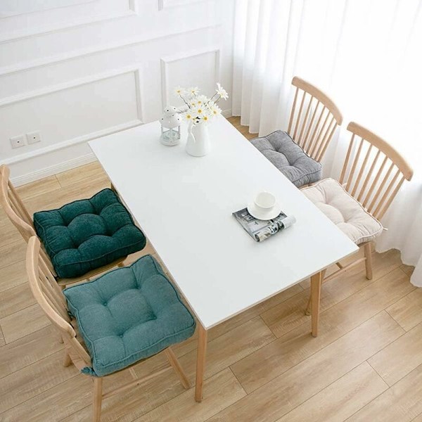 Tatami Siddepude Quiltet Design Firkantet Gulvmåtte Brun 45*45cm Firkantet