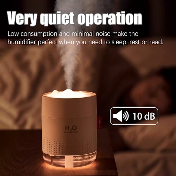 Ultraääni-ilmankostutin 500 ml LED-valaistuksella