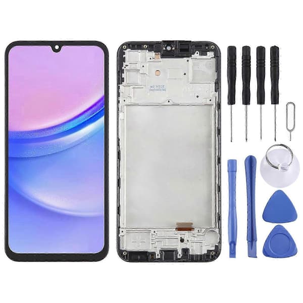 För Samsung Galaxy S20 SM-G980 TFT LCD-skärm Digitizer Fullständig montering med ram, stöder inte fingeravtrycksidentifiering For Samsung Galaxy A15 5G SM-A156B