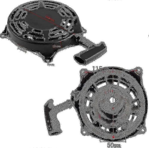 Plæneklipper Rekylstarter Passer til Briggs & Stratton 497680