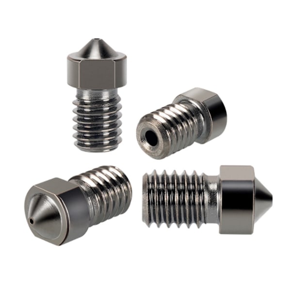 3D-skrivarmunstycke E3D Munstycke Härdat Stål Munstycke Slit- och Korrosionsbeständigt Munstycke 3D-utskriftsmunstycke (0,3 mm/1,75 m6 gänga)