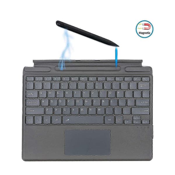 Microsoft Surface Pro 11/10/9/8/X Bluetooth trådløst tastatur med touchpad