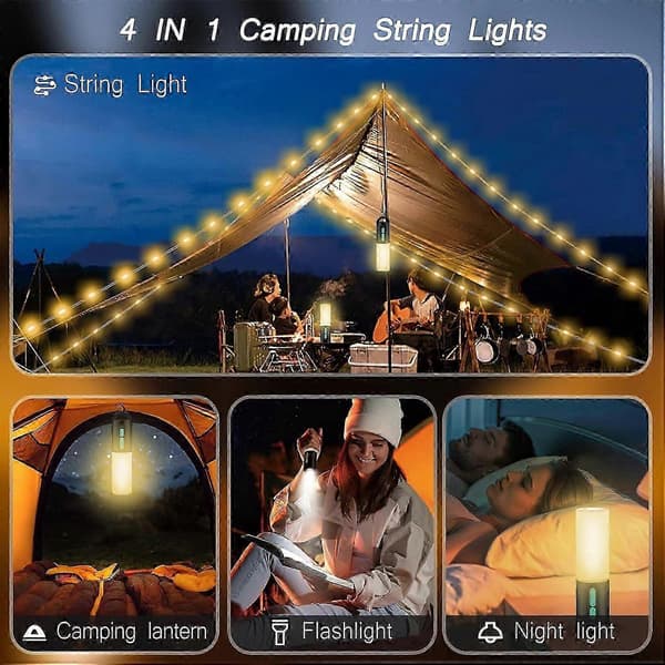 Camping lyskæde Campinglanterne til nødsituationer, camping, vandreture
