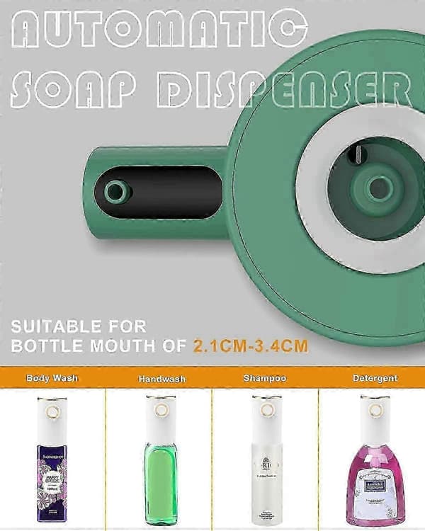 Automatisk sæbedispenser med infrarød sensor, USB genopladelig flydende sæbedispenser