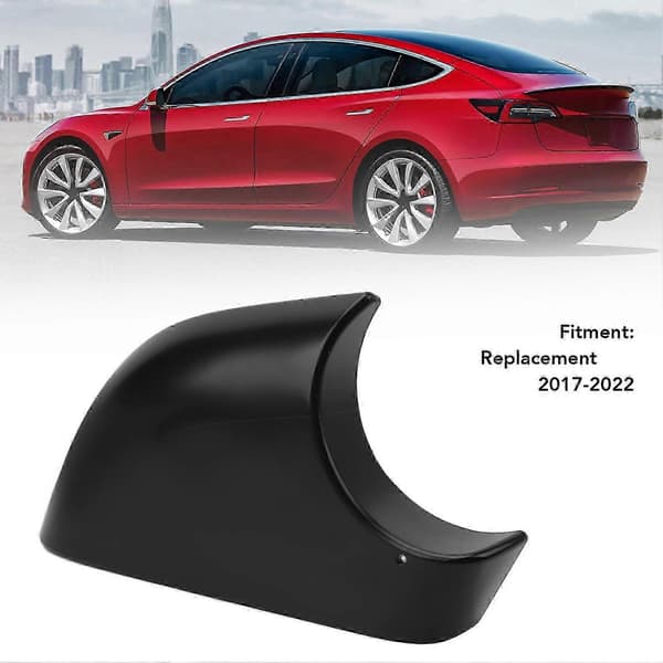 Højre bakspejlsdæksel nederste holder 2287 3006 erstatning for Tesla Model 3 2017 til 2022 Sort-Yvan