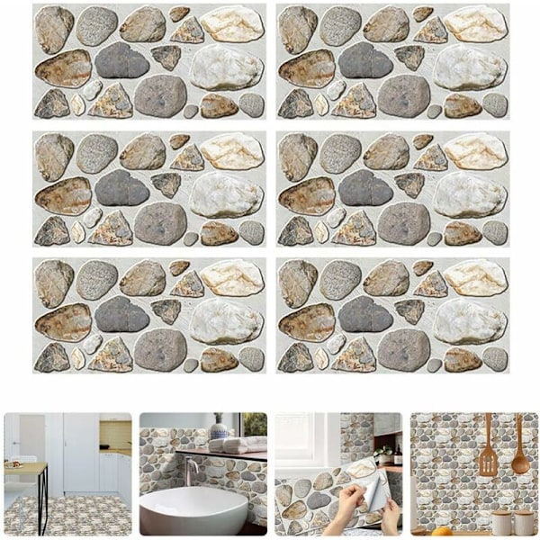 AMJ imitation stenstruktur småstenstruktur specialeffekt typ FG24 gulbrun grov 15cm*30cm*6st