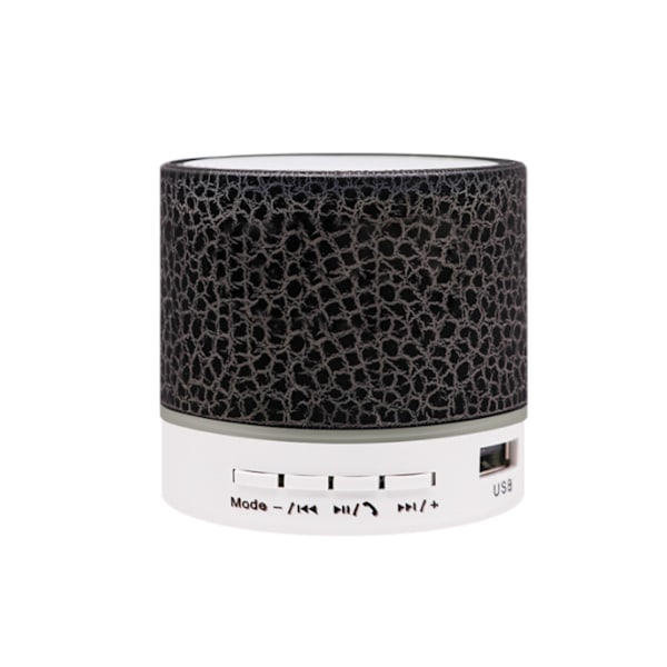 Spricka bluetooth-högtalare, kort mobiltelefon dator mini liten trådlös självlysande högtalare (A9 stor svart spricka),