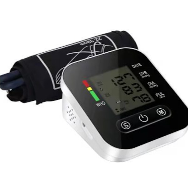 Elektronisk blodtrycksmätare för hemmabruk, blodtrycksmätningsinstrument, blodtrycksmätare,