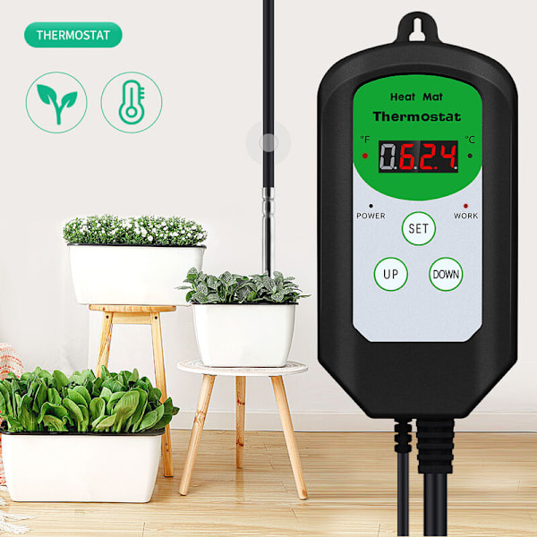 BHK200 Digital Varmemåtte Termostat Kontroller Sensor
