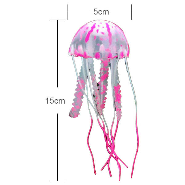 Goplefisk Lampe Akvarium Fluorescerende Simulation 6 Stykker, Medium Størrelse, En af Hver Farve