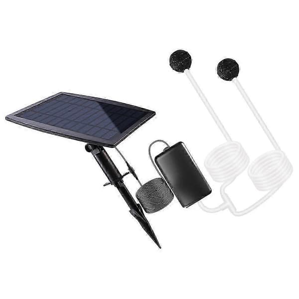 Kompakt Solarpumpe til Damluftning, Pålidelig Iltningsenhed Sort Black