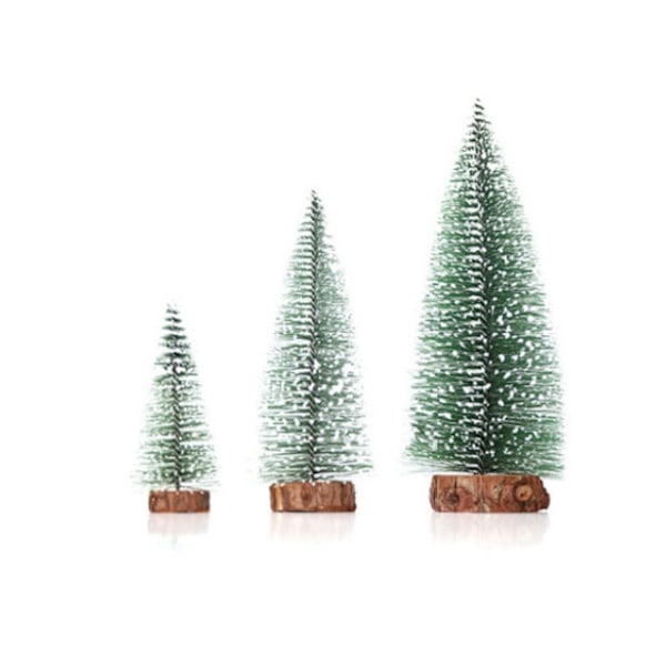 Mini Julgran, Små Fönsterdekorationer för Skrivbord, Juldekorationer (15cm, 20cm, 25cm)