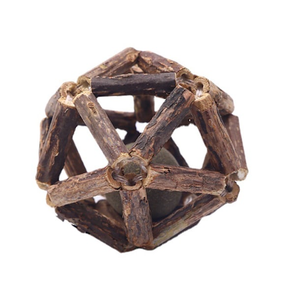 Mutian Polygonum Utsökt Boll Kattleksak Innehåller Myntaboll för att Retas Kattklocka och Gnaga Tänder (2-pack),