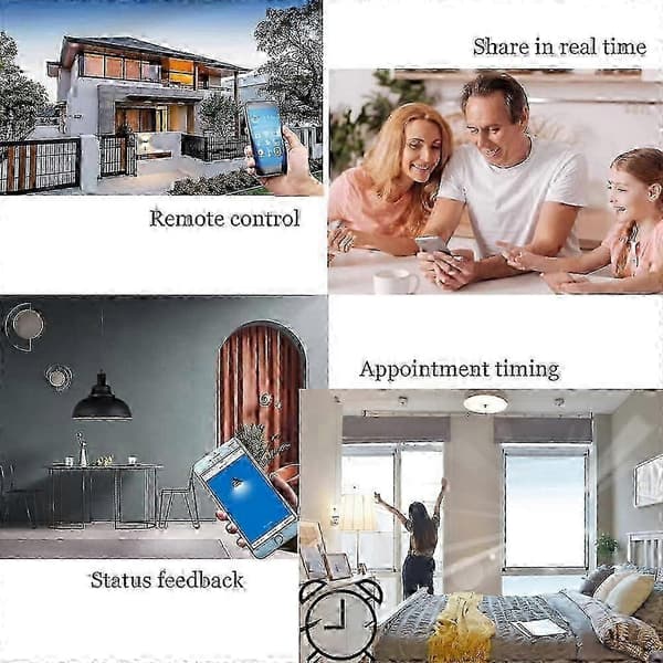 Mini Smart Light Switch DIY Breaker Module, AC/DC WiFi-brytare kontrollerad av Smart Life/Tuya App, Stöder 1-vägs eller 2-vägs