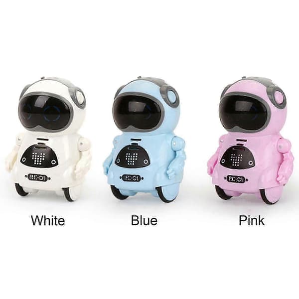 Smart Pocket Mini RC Robot Talande Dansande Berättelse Interaktiv Barnleksak Julklapp White