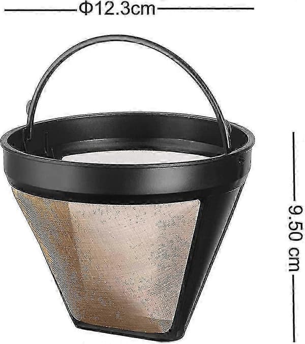 Guldfärgat permanent kaffefilter-YuJia-Bra