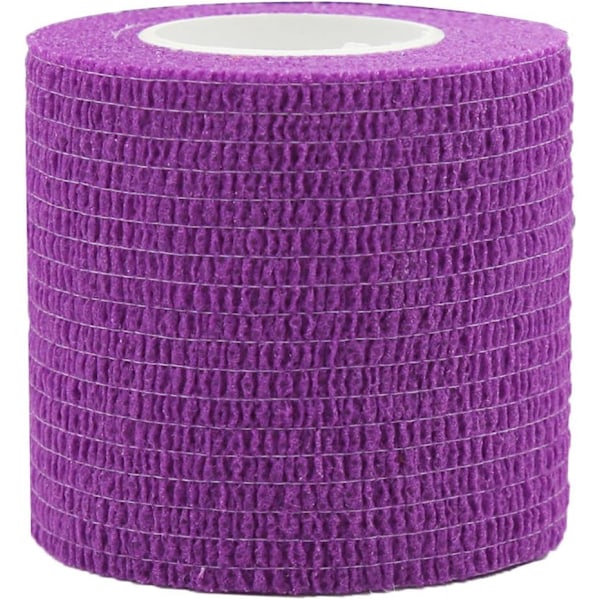 6 kpl Itsekiinnittyvä side Kohosiivinen side Itsekiinnittyvä siderulla Joustava fleece-side Kohosiivinen urheiluteippi Alleray Testattu Violetti, 5 cm