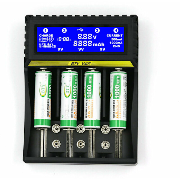 NiMH NiCd 5V407+ Multifunktionel Lithium-ion Batteri Dansk Manual
