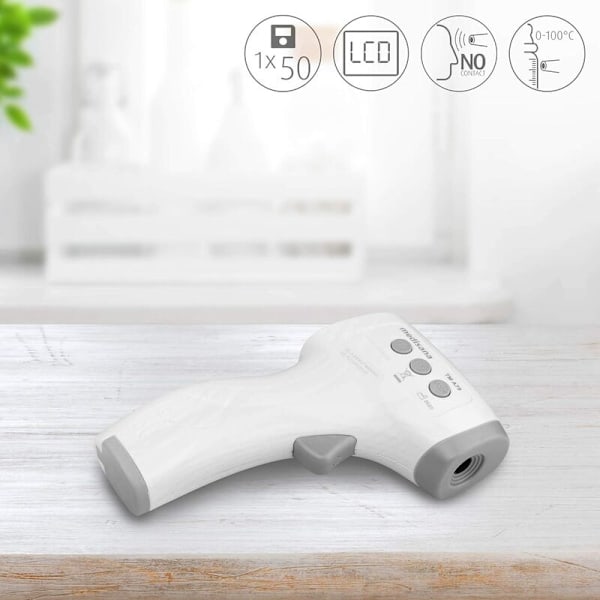 Bærbar infrarød pandetermometerpistol langdistance kontaktfri medicinsk induktion elektronisk termometer