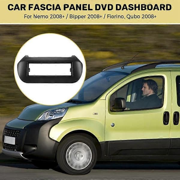 Bil Fascia Panel DVD Stereo CD Panel Instrumentbräda svart black
