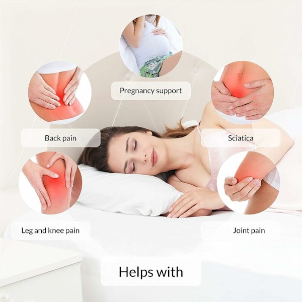 Knäkudde i Memory Foam | Slitstark Ortopedisk Knäkudde i Memory Foam | Lindring av Ischias, Rygg- och Ledvärk | Graviditetsstöd