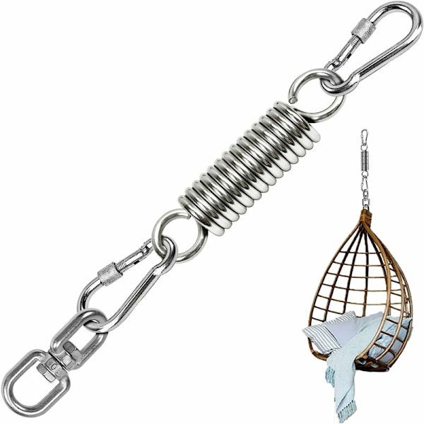 Hängstol hängkorg gungset rostfri stål fjäder swivel