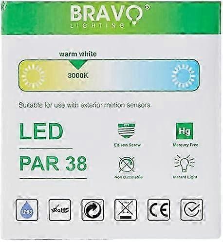 Belysning PAR38 16W IP65 LED E27 Motsvarar 150 W Halogenlampa, 3000 K, Varmvit-Bra