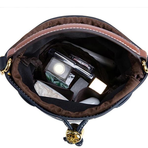 Nylon Inner Bag Organizer Insert Tote Bag Crossbody Bag Dragsko Organizer Insert för Bucket Bag Multi Compartment mini mini