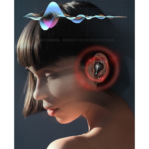 Binauraaliset Bluetooth-pelikuulokkeet (ME-19 Musta)