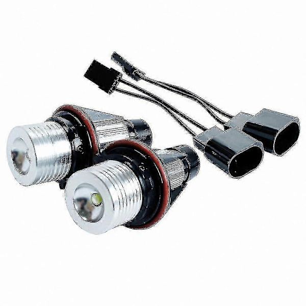 2 st LED Angel Eyes Marker Glödlampor för E39 E53 E60 E61 E63 E64 E65 E66 E87 525i 530i Xi 545i M5 Modeller vit white