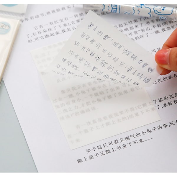 Transparent sticky note PET (transparent klisterlappar 2 st)