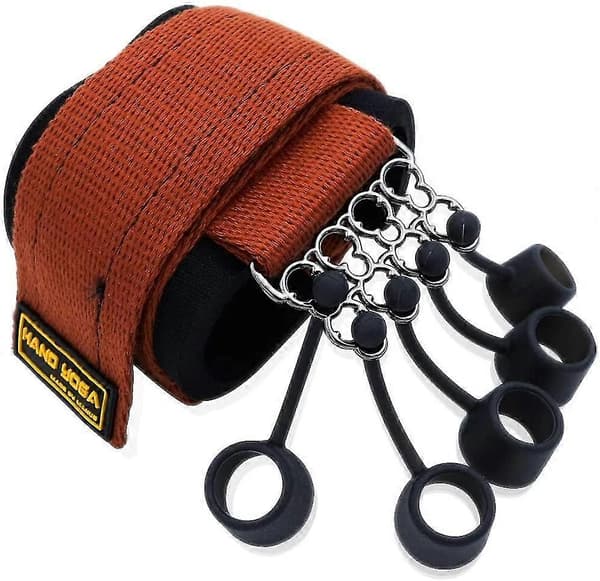 Finger Extensor Exerciser Hånd Yoga Modstandsbånd Styrketræner 60lbs