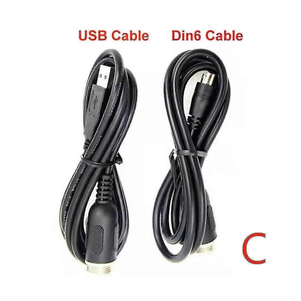 1PC DIN6 til USB-adapterkabel kompatibel med Thrustmaster TH8A Shifter