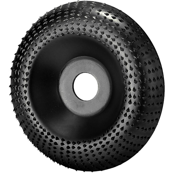 Puunhiontalaikka Kaiverruslevy Hiiliteräs Kulmahiomakoneen Laikka 16mm ID 100mm OD, Musta