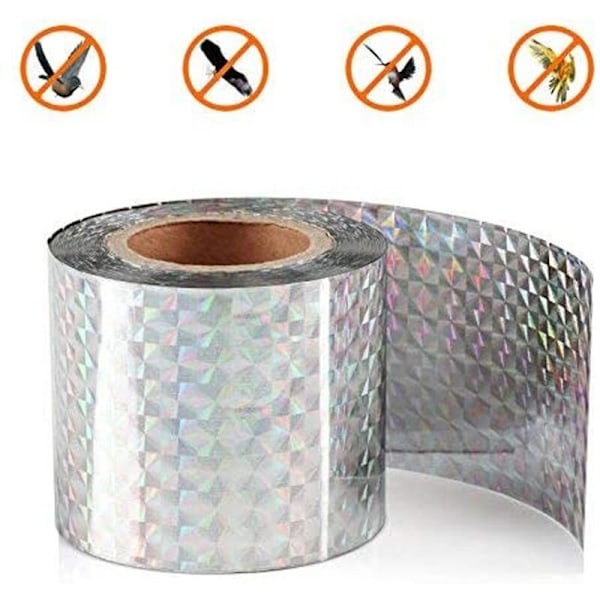 Tjock fågelskrämma tejp 4,8cm * 80m laserfyrkant