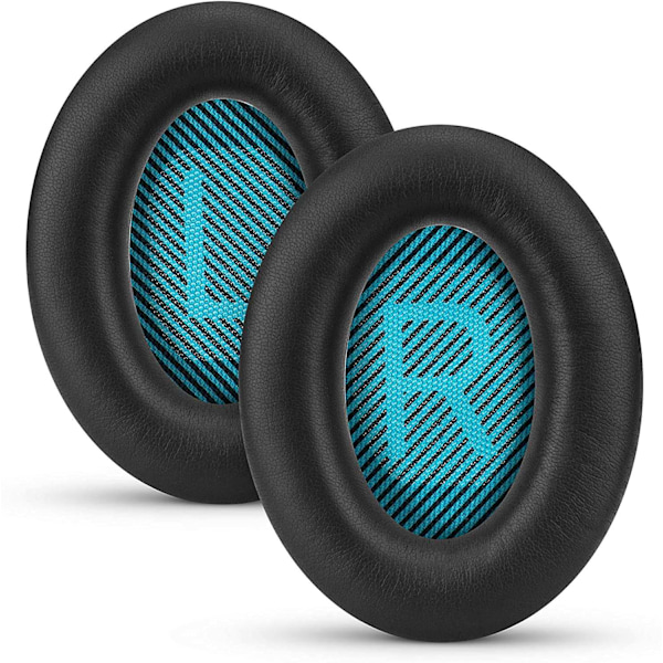 Öronkuddar för Bose QC35 I/II, QC25, QC15, QC 2 AE 2, AE 2i, AE 2w, SoundTrue, SoundLink Blå Blå