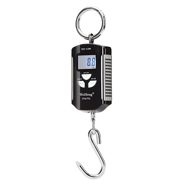 Elektronisk Våg Portabel Hängande Elektronisk Våg Mini Portabel Elektronisk Krok Våg (Silver Svart)