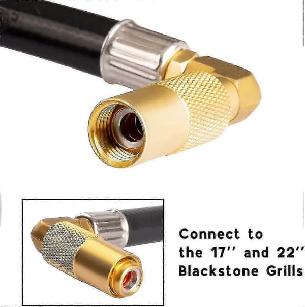 Gasslangekit til Blackstone stegeplade med 5ft regulator albue
