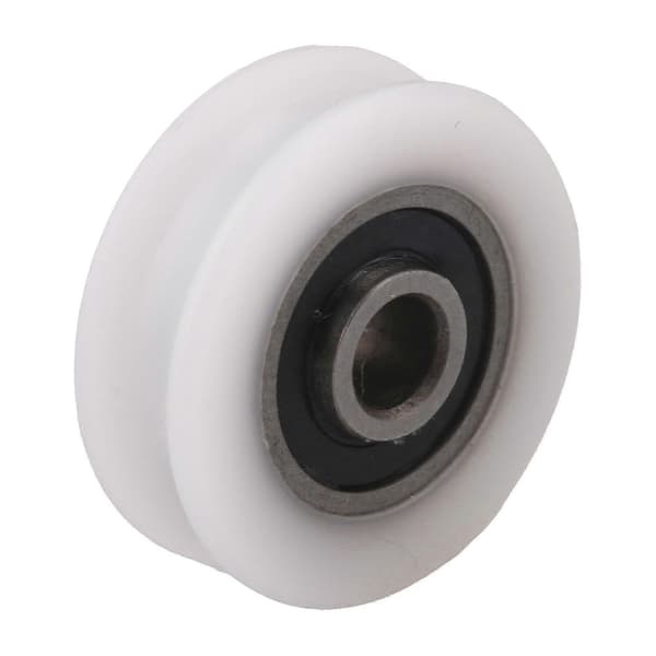 4 stk. 4 mm indvendig diameter nylonremskive til skydedør U-rille