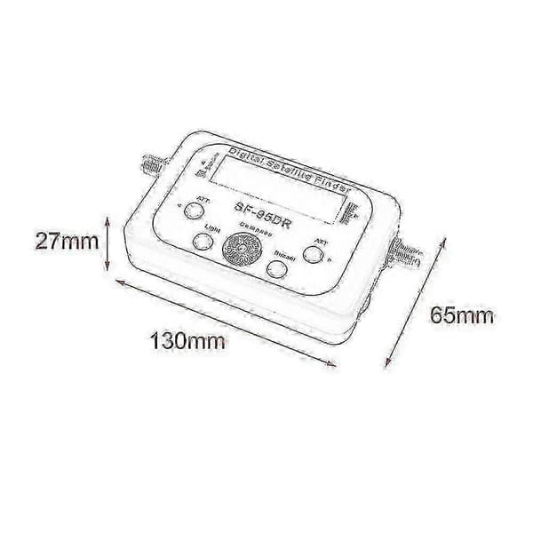 Digital satellitfinder-måler med LCD-display til TV-signal DVB S2