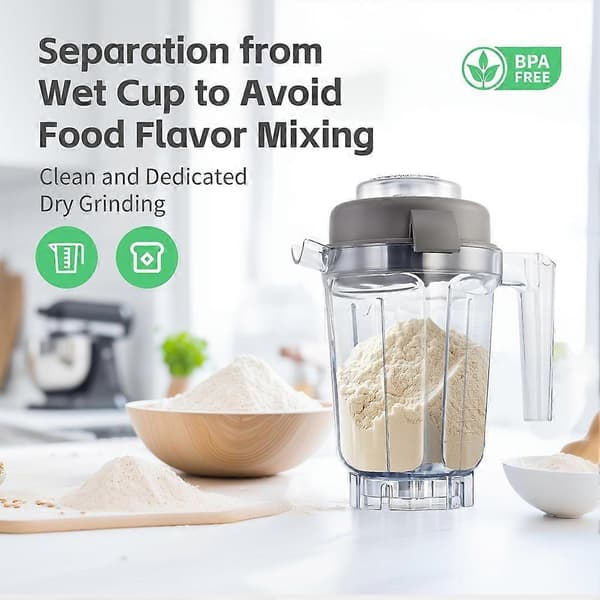Tørkornbeholder 32oz til Vitamix, Beholder til 5200 7500 750 E310 5000 VM0197 VM0101 Professional/Explorian Blender