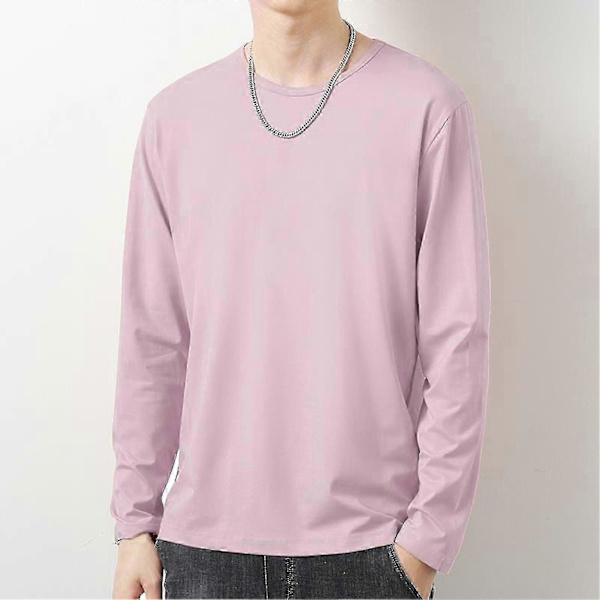 O-ringad långärmad herr T-shirt Hösttopp Pullover Tees Vardagskläder