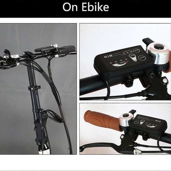 Ebike LED Display Connector 810 til cykelhastighed og lys sort Black